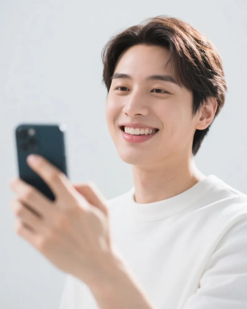 User enjoying the app